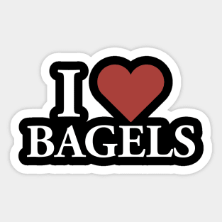 I love Bagels Sticker